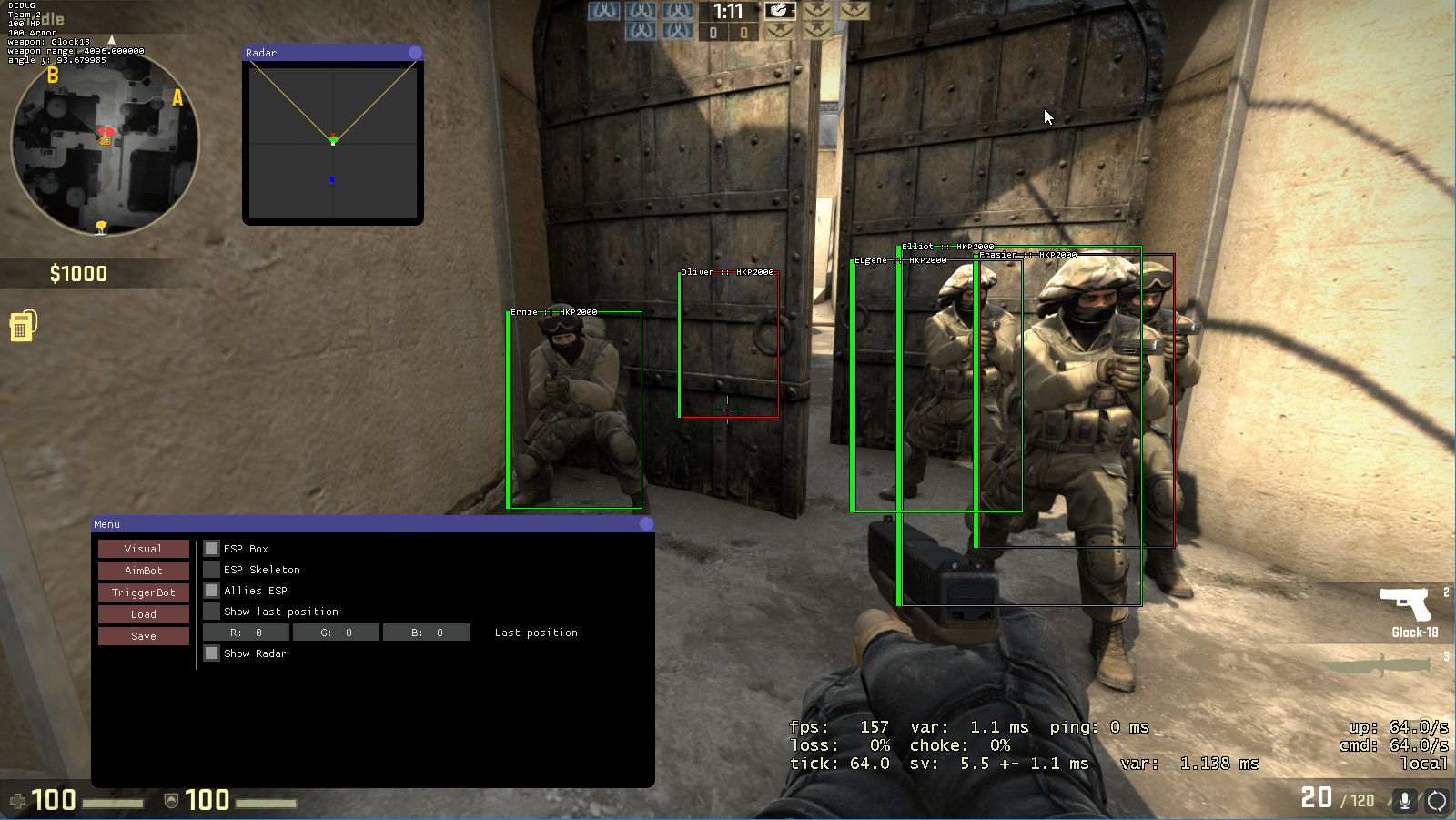 GitHub DimitriFourny/csgohack CounterStrike Global Offensive Hack