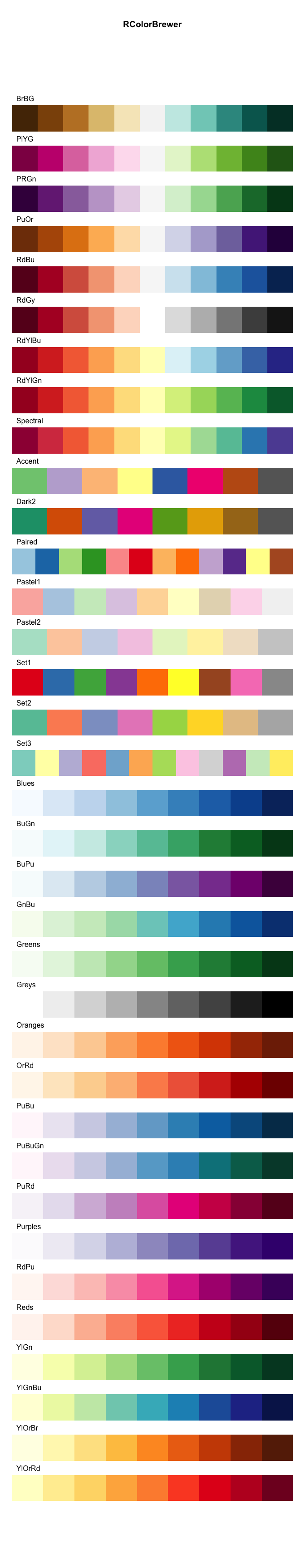 R Color Palettes