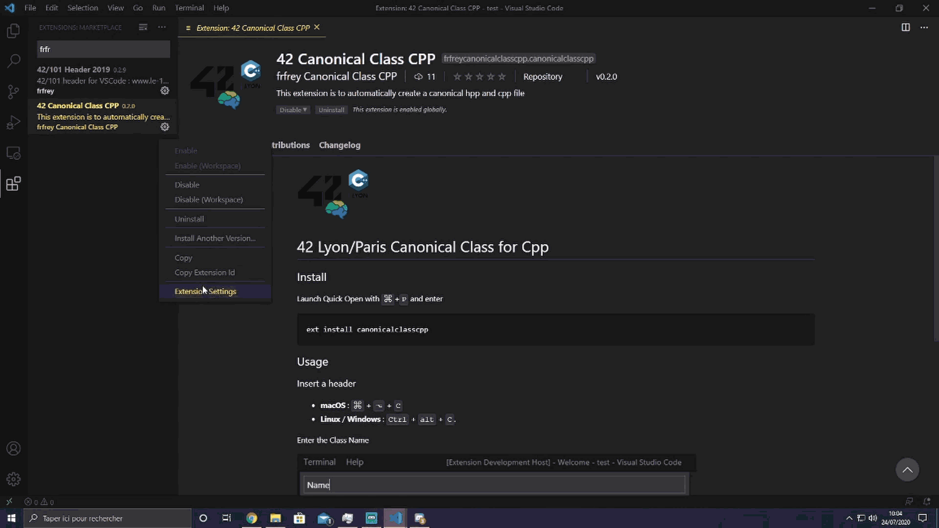 42 Canonical Class CPP Visual Studio Marketplace