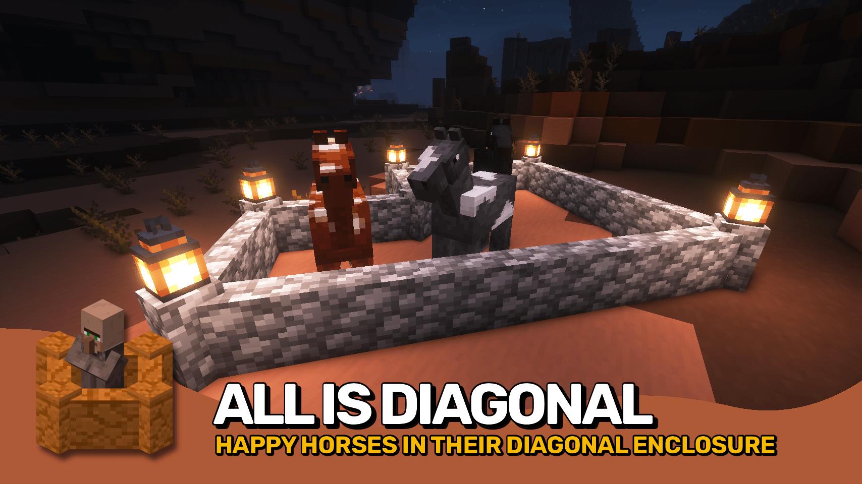 Diagonal Walls Minecraft Mod