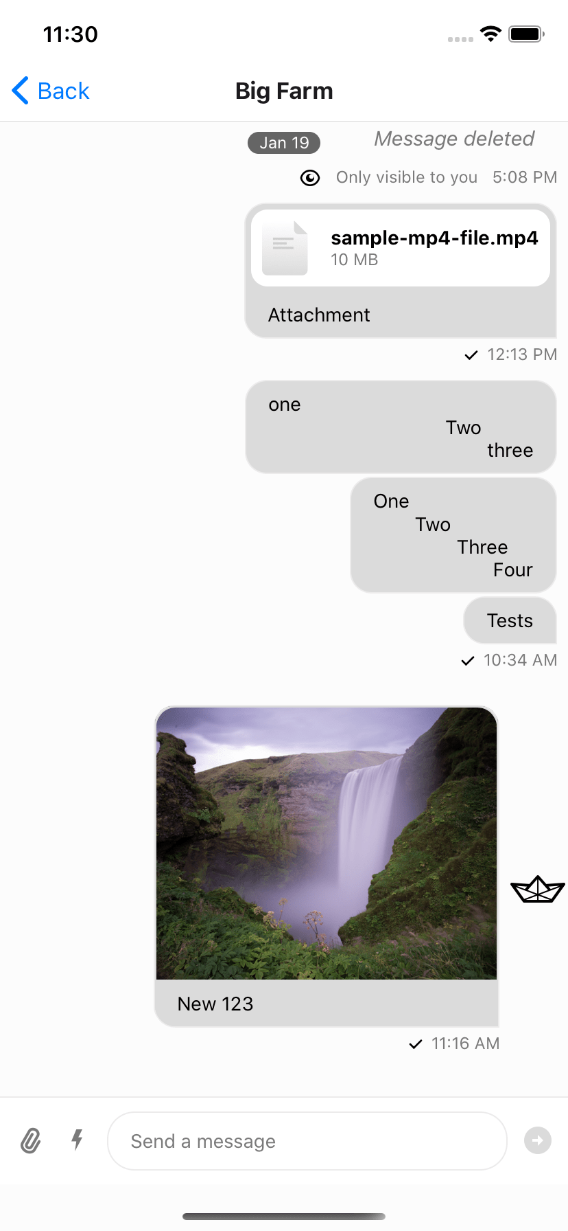 Custom Message UI Stream Chat ReactNative SDK Docs