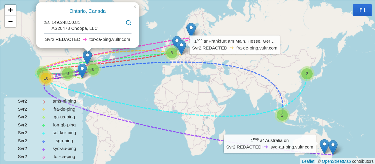 Trace Route On Map Traceroute Map Panel