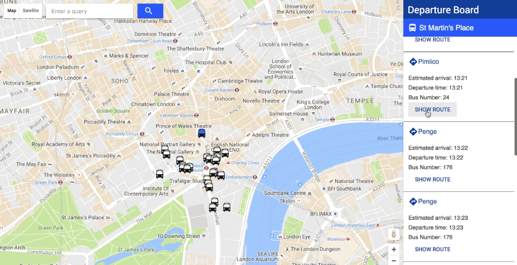 Use Map In React Js React Js Bus Map Web App