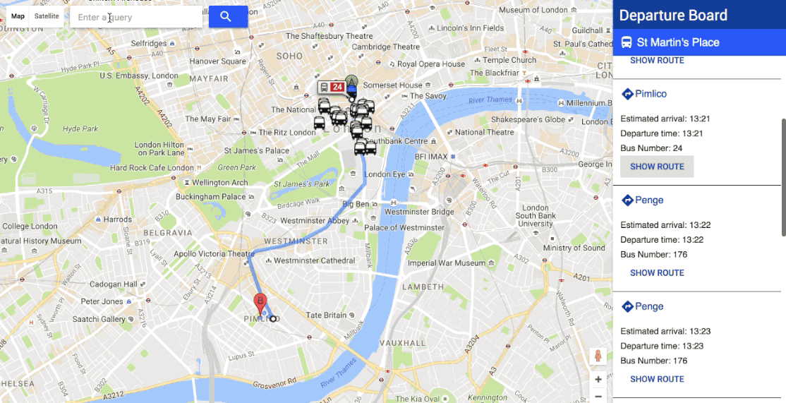 Map In React Js React Js Bus Map Web App