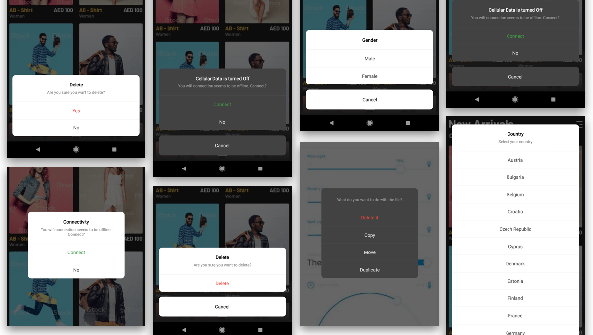 The Android Arsenal Views AlertView