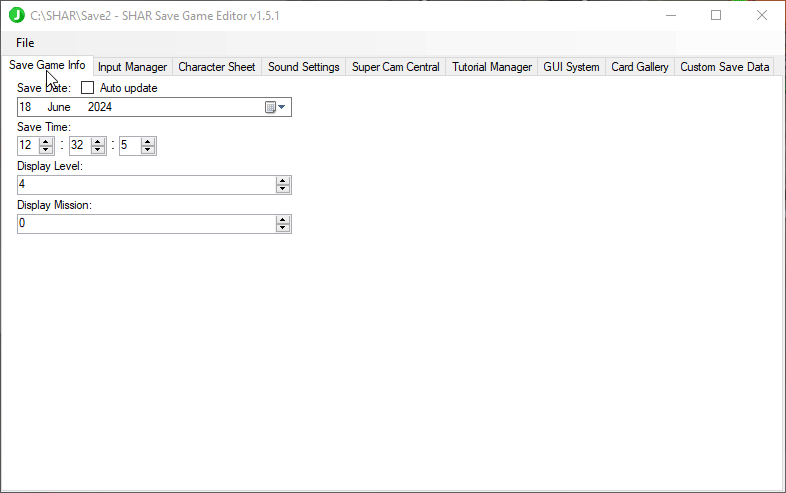SHAR Save Game Editor | Topic | Donut Team Forum