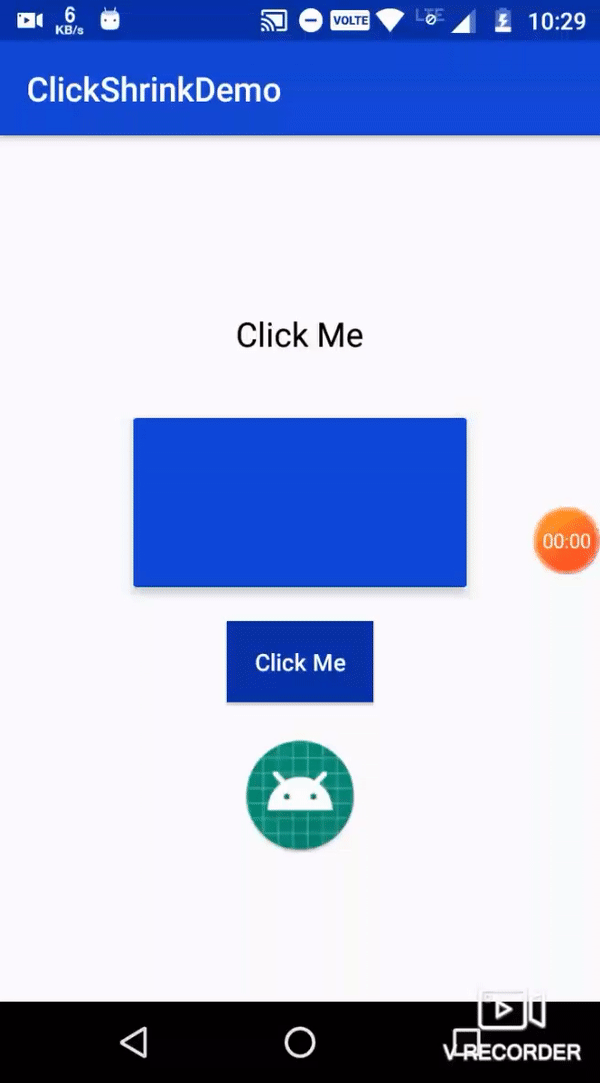 The Android Arsenal Views ClickShrinkEffect