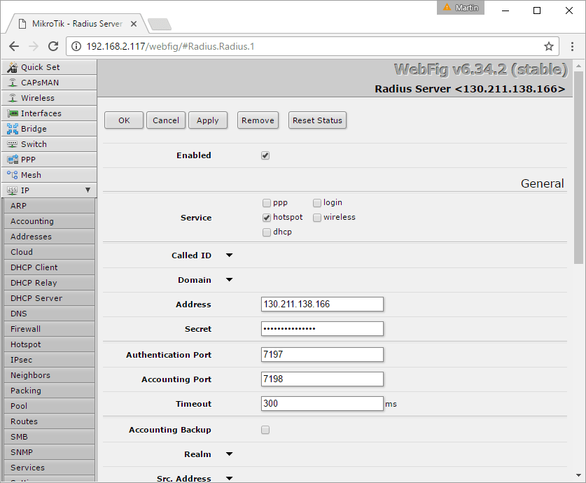 MikroTik Cloudbased RADIUS, Captive Portals