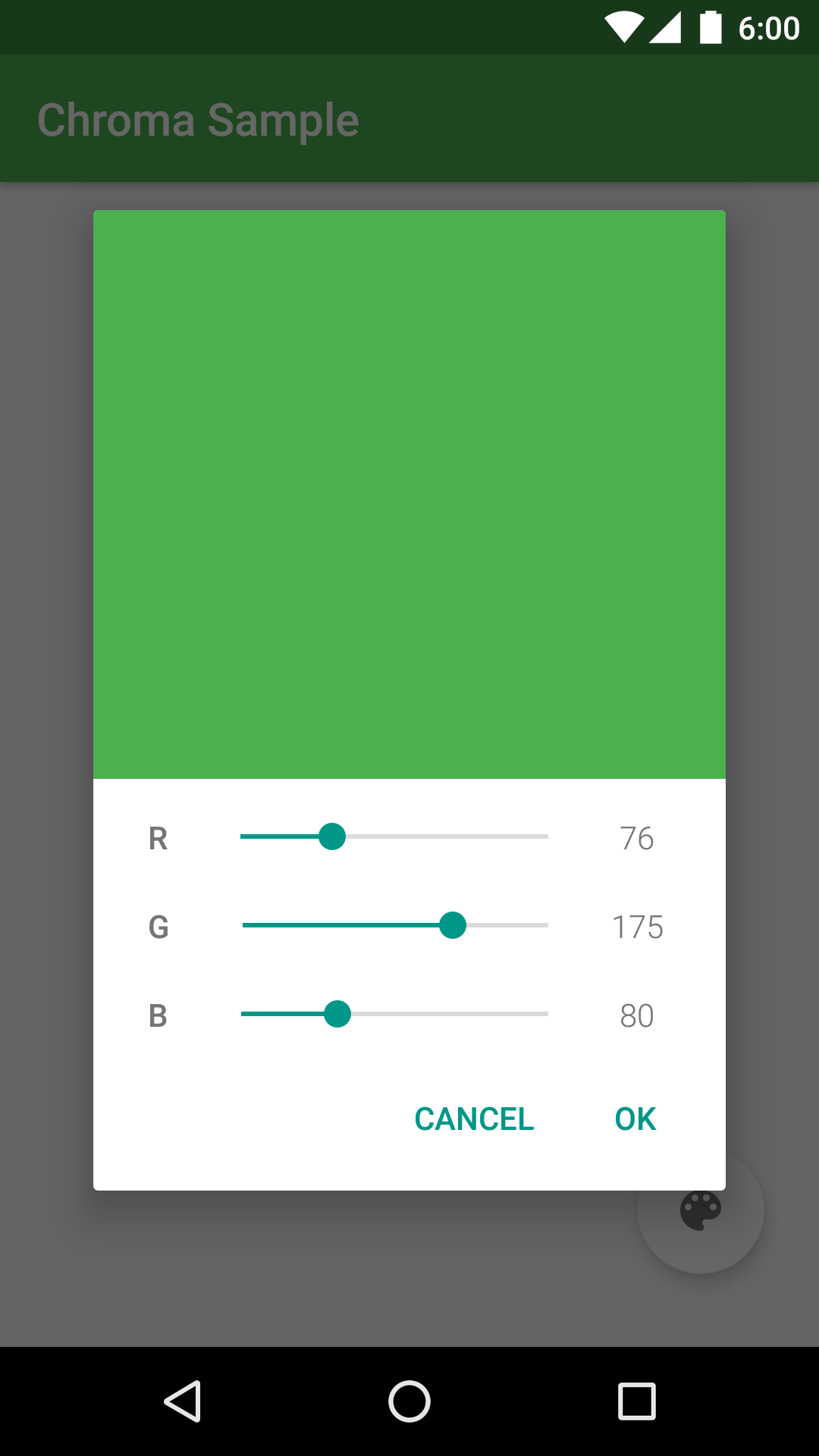 The Android Arsenal Color Pickers chroma