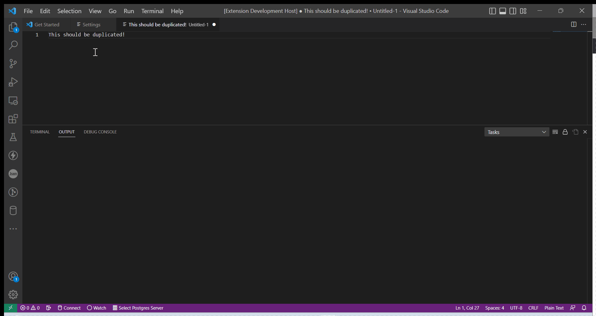 Duplicate tab Visual Studio Marketplace