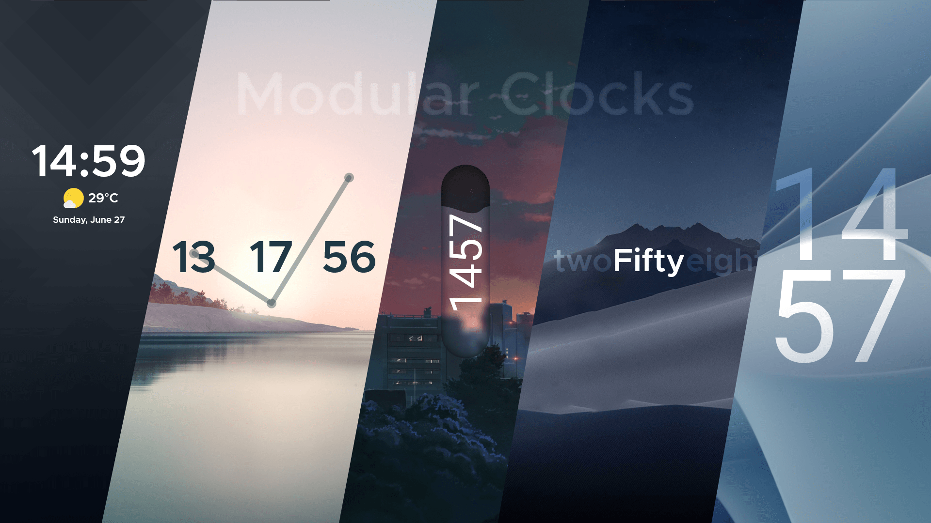 GitHub JaxCore/ModularClocks Gallery of animated & modern clock widgets