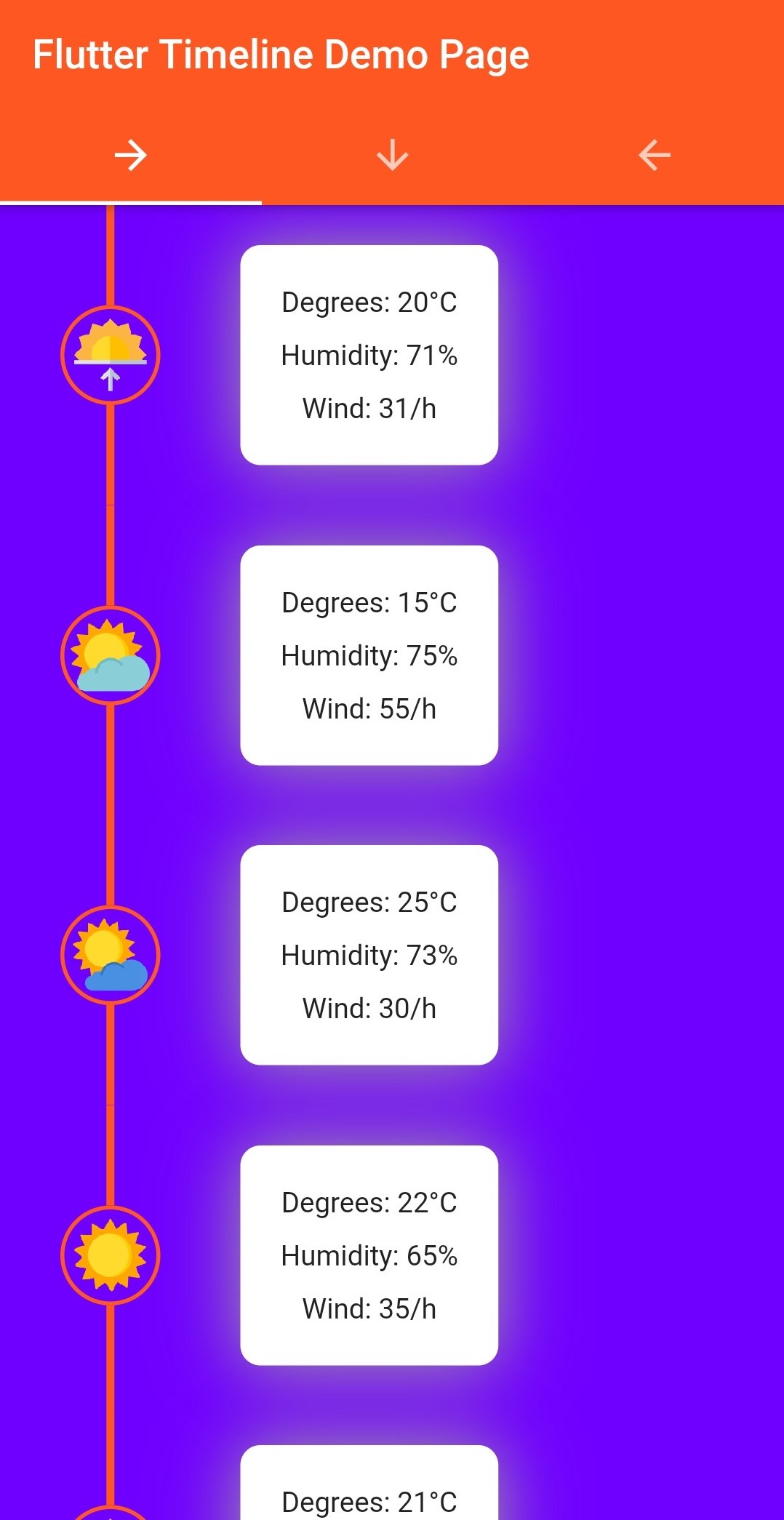 Timeline Widget Flutter