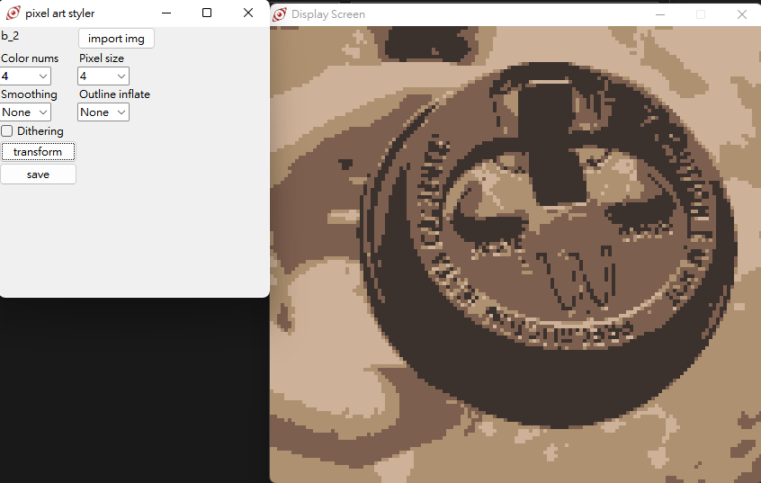 Pixel Art Transform In Python