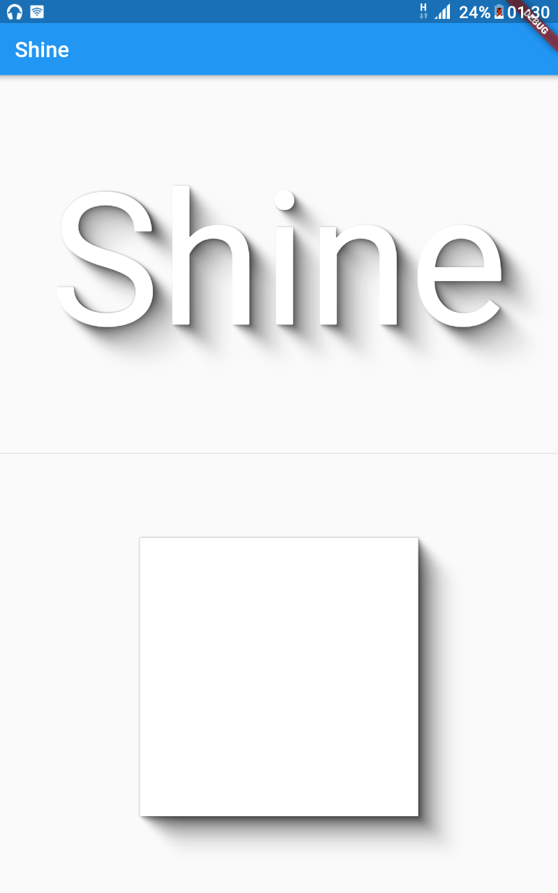 Flutter Box and Text Shadow FlutterCore