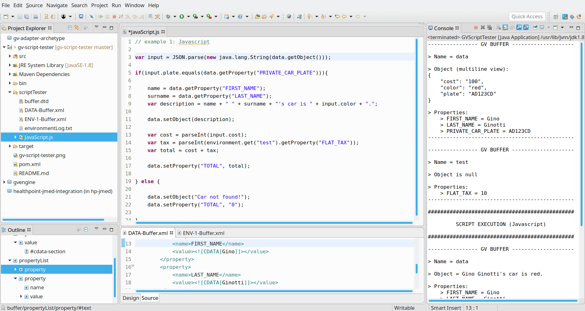 GitHub greenvulcano/gvscripttester GreenVulcano Script Tester