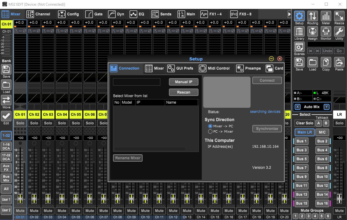 Remote control of Midas M32 · MCTmaster/Portal Wiki · GitHub