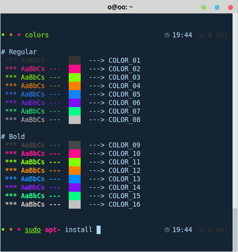 Color Scheme For Gnome Terminal And Pantheon Terminal