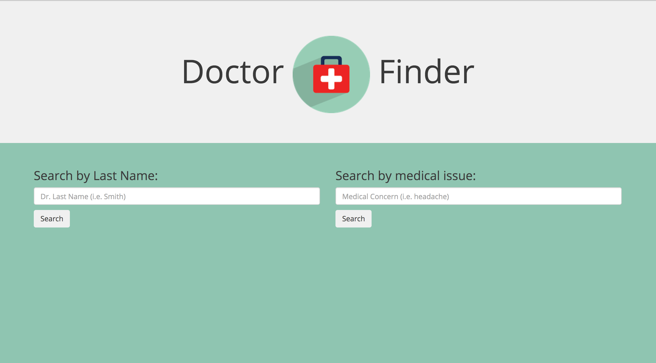 GitHub MegOlson/doctorlookup