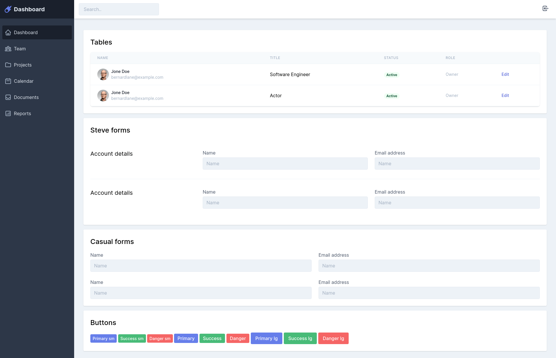 Laravel Tailwind Css Dashboard Preset
