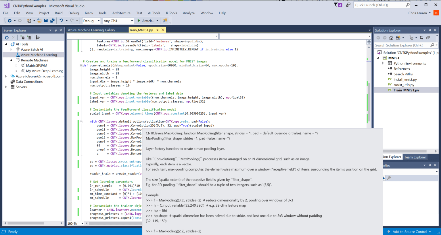Microsoft Visual Studio Tools for AI Visual Studio Marketplace