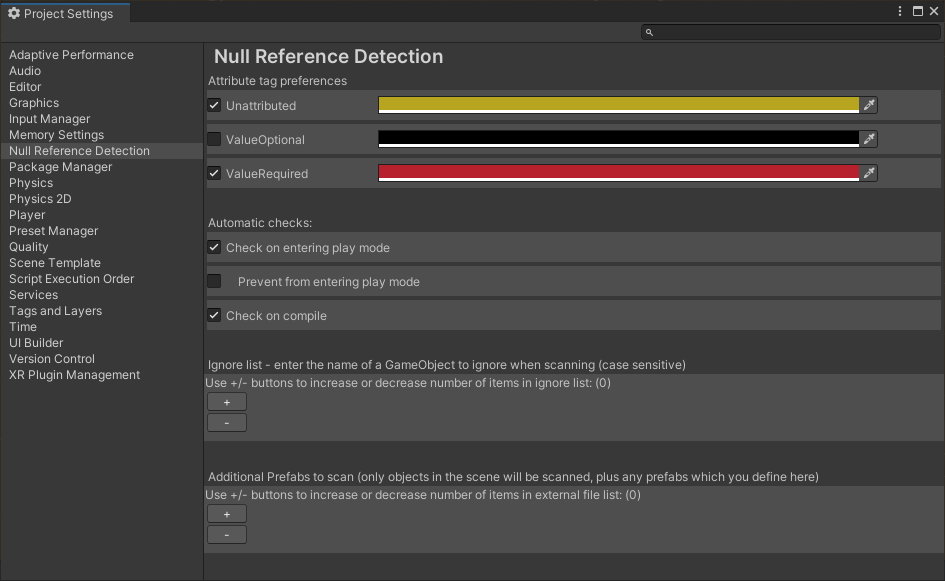Unity Null Reference Detection