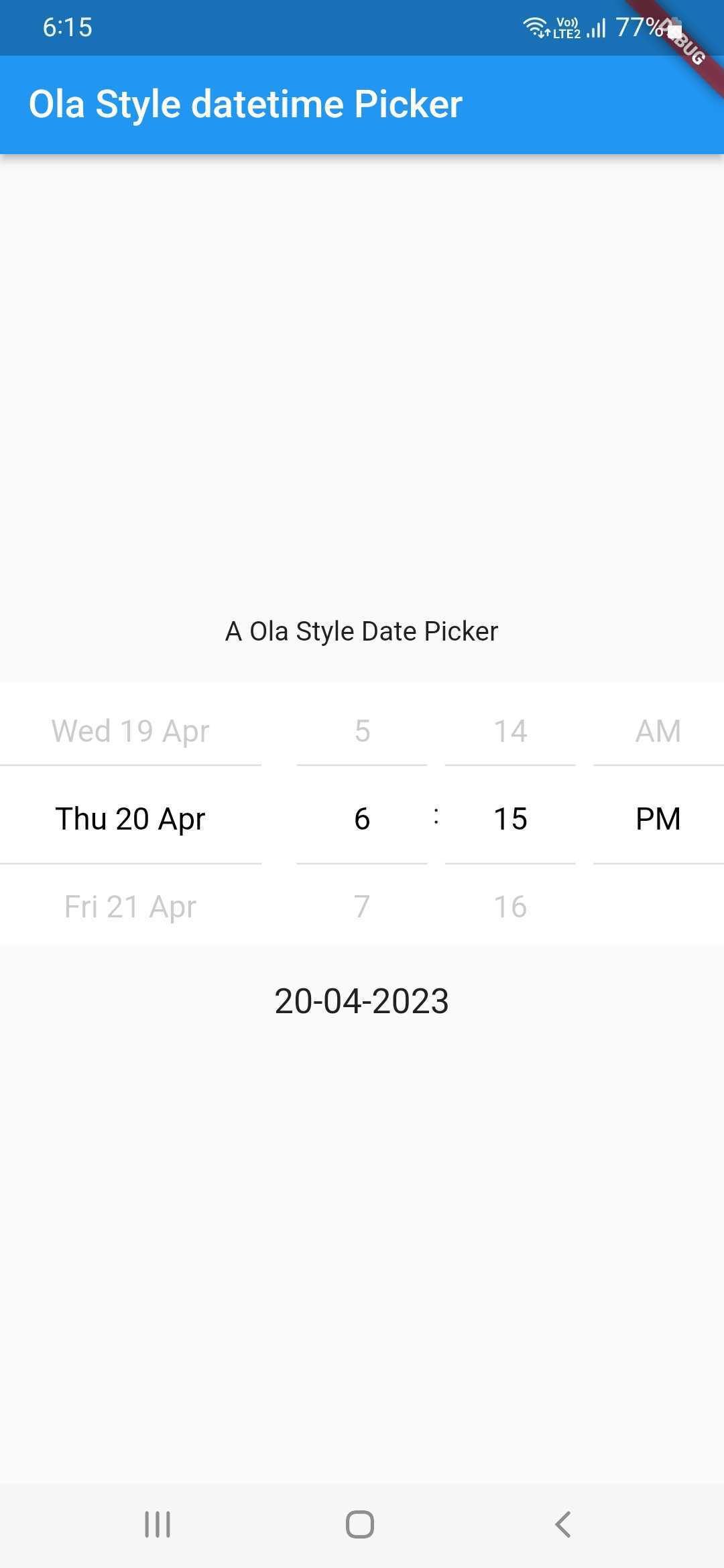 ola_style_datetime_picker Flutter Package