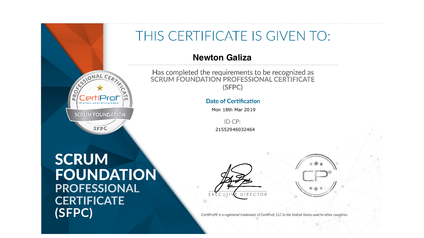 GitHub NewtonGaliza/ScrumFoundationProfessionalCertificate