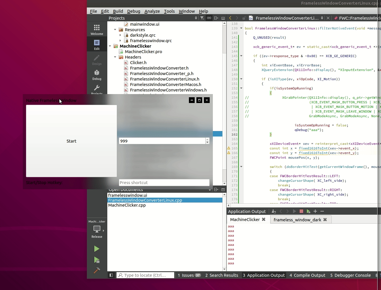 GitHub Ochrazy/QtFramelessNativeWindow WIP QtFramelessWindow