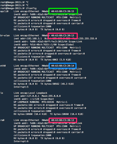 Device MAC Addresses Onion Omega2 Documentation