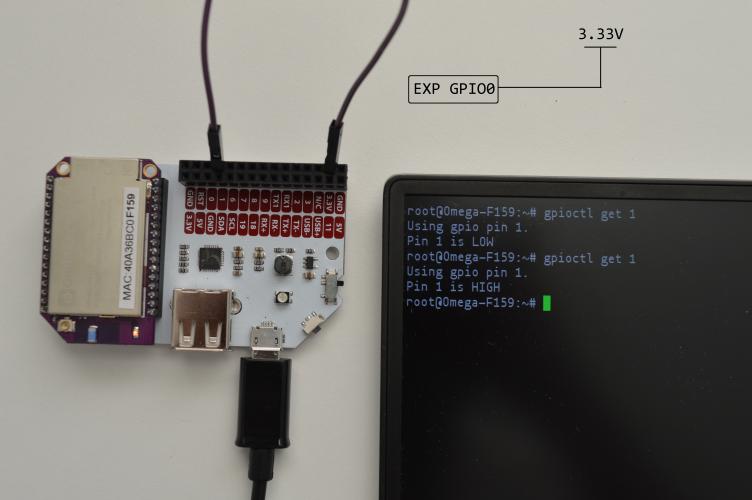 Reading a Switch Onion Omega2 Maker Kit