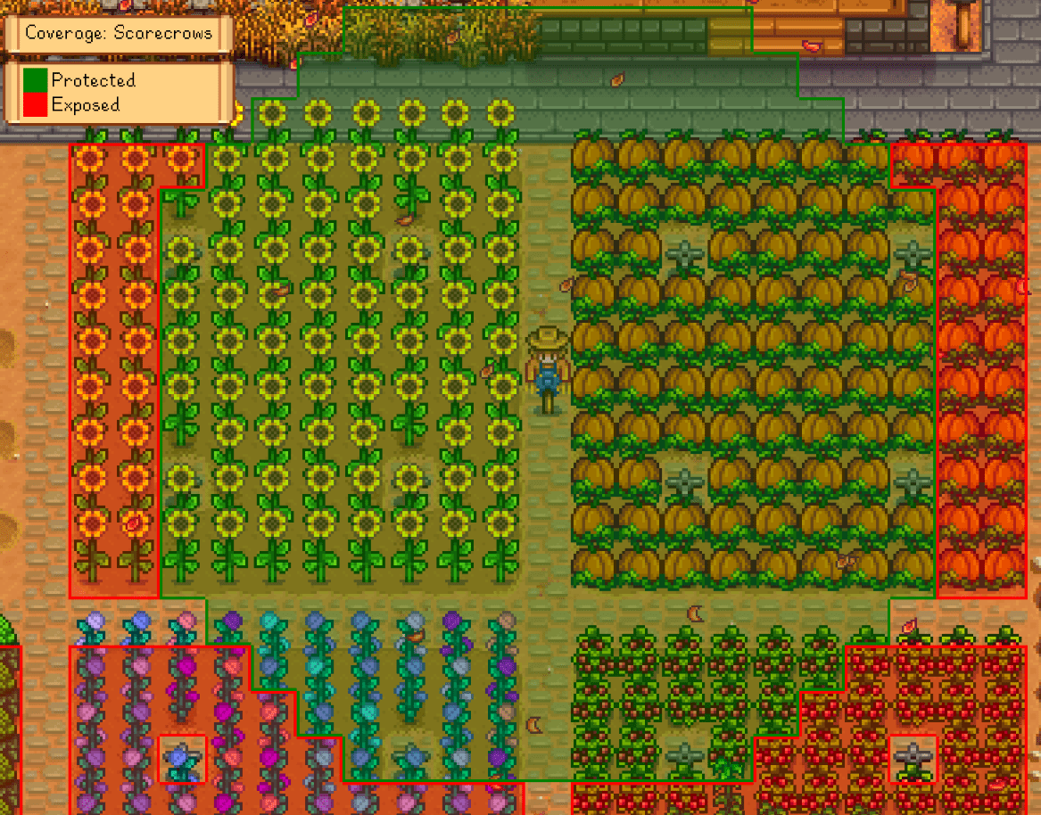 Stardew valley scarecrow range