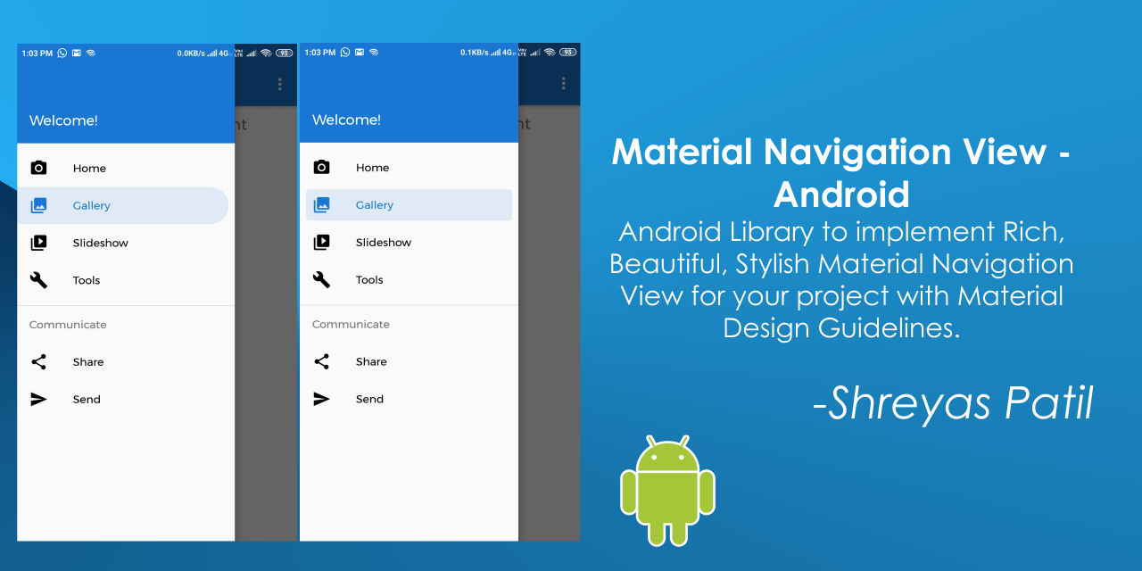 The Android Arsenal Navigation Material NavigationView Android