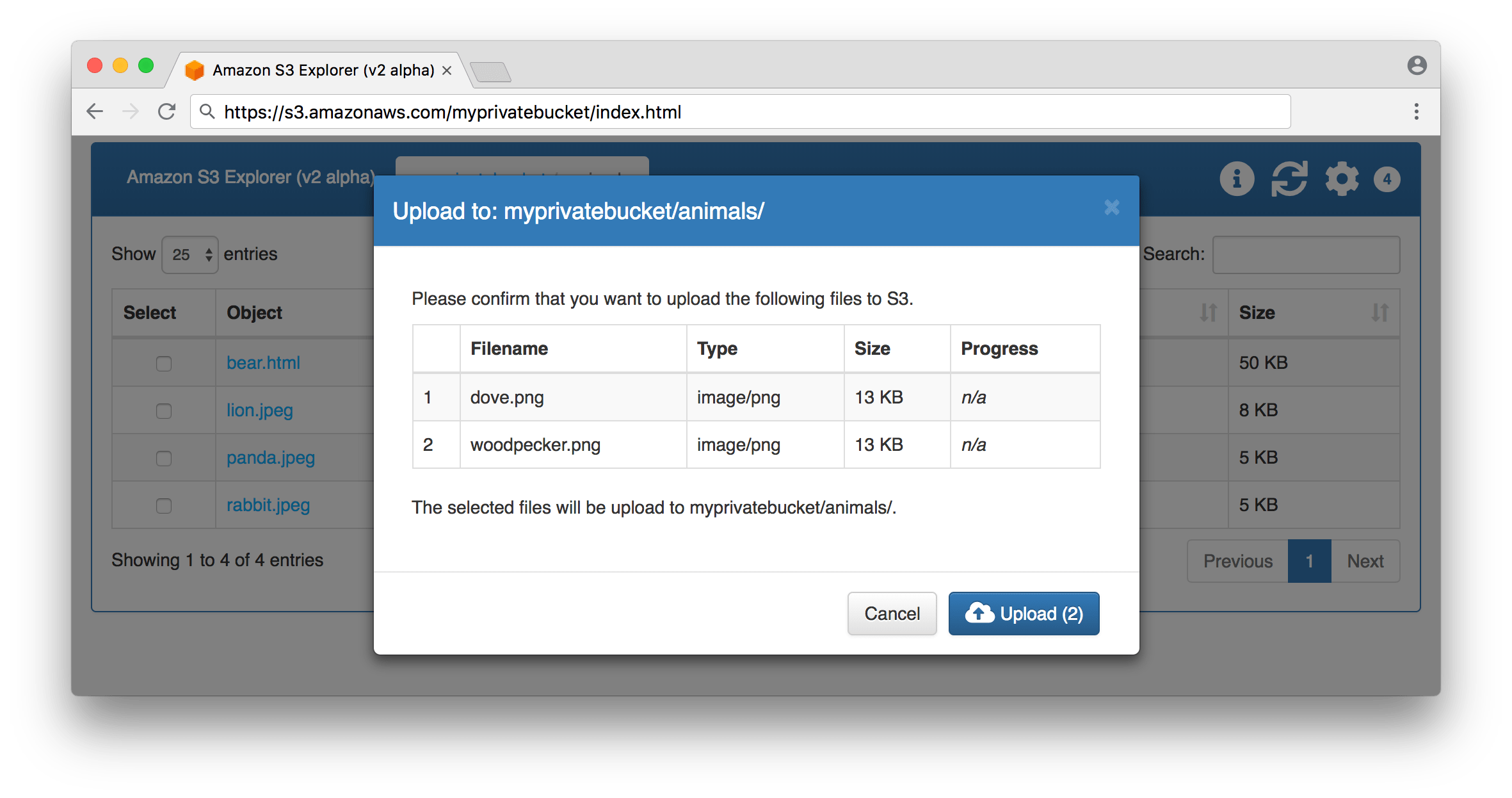 An S3 Explorer for AWS using Vue