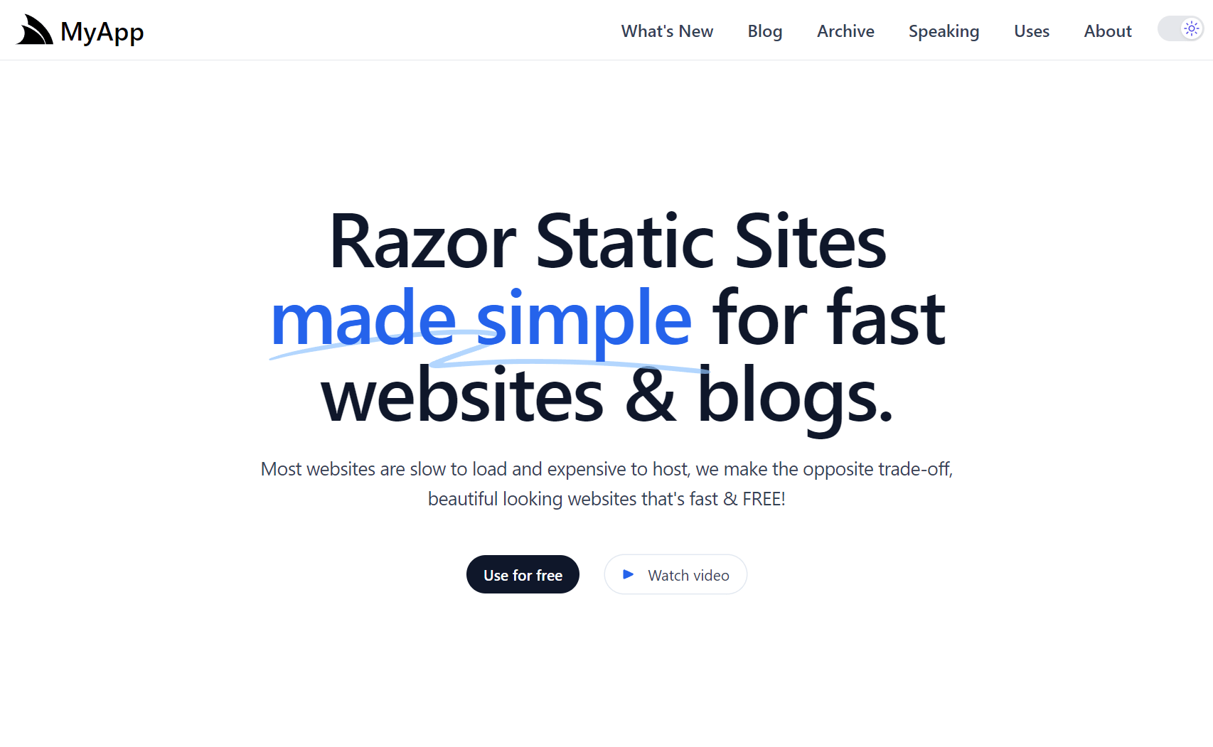 GitHub NetCoreTemplates/razorssg 8 Statically Generated, CDN