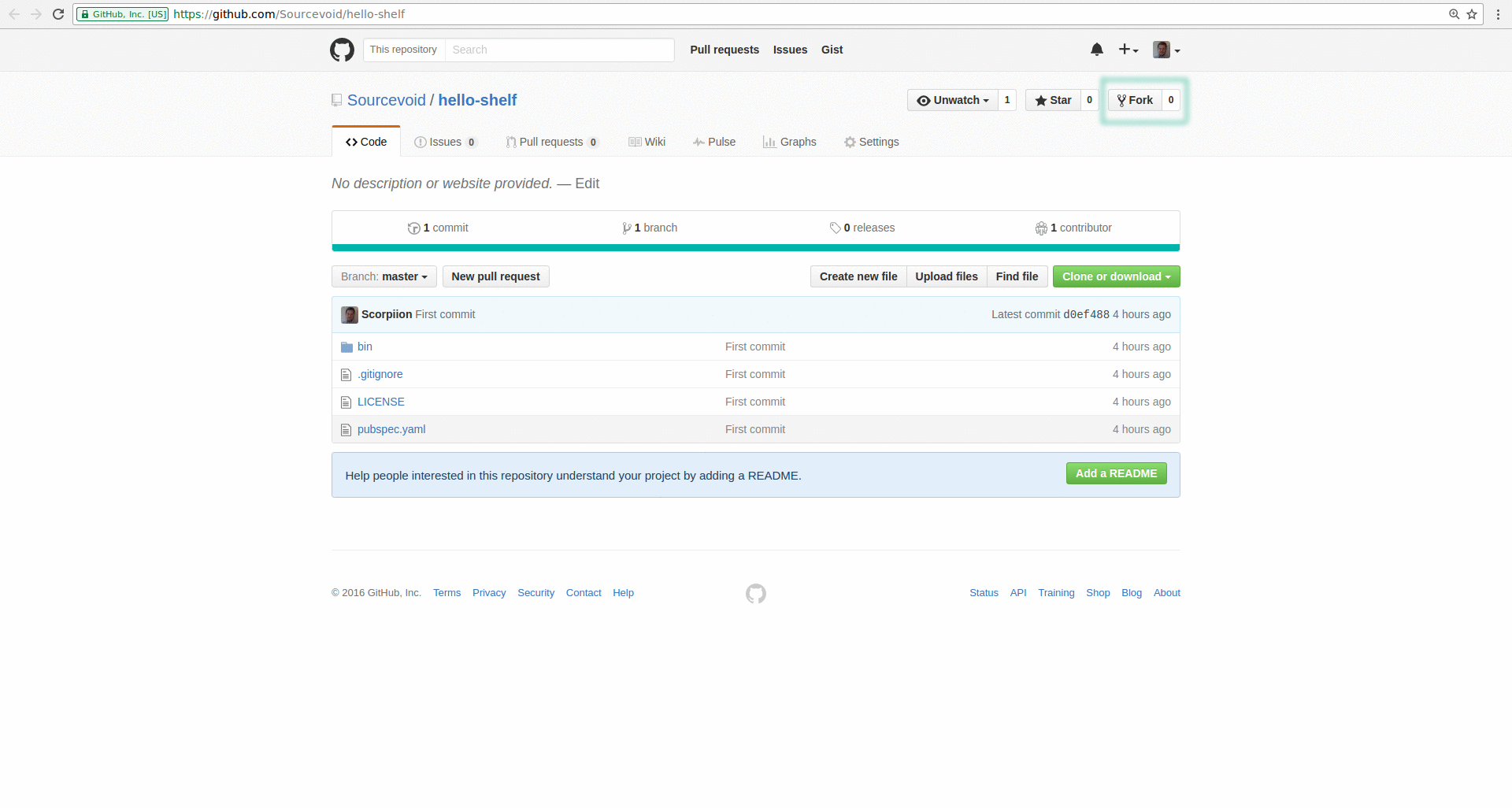 GitHub Sourcevoid/helloshelf