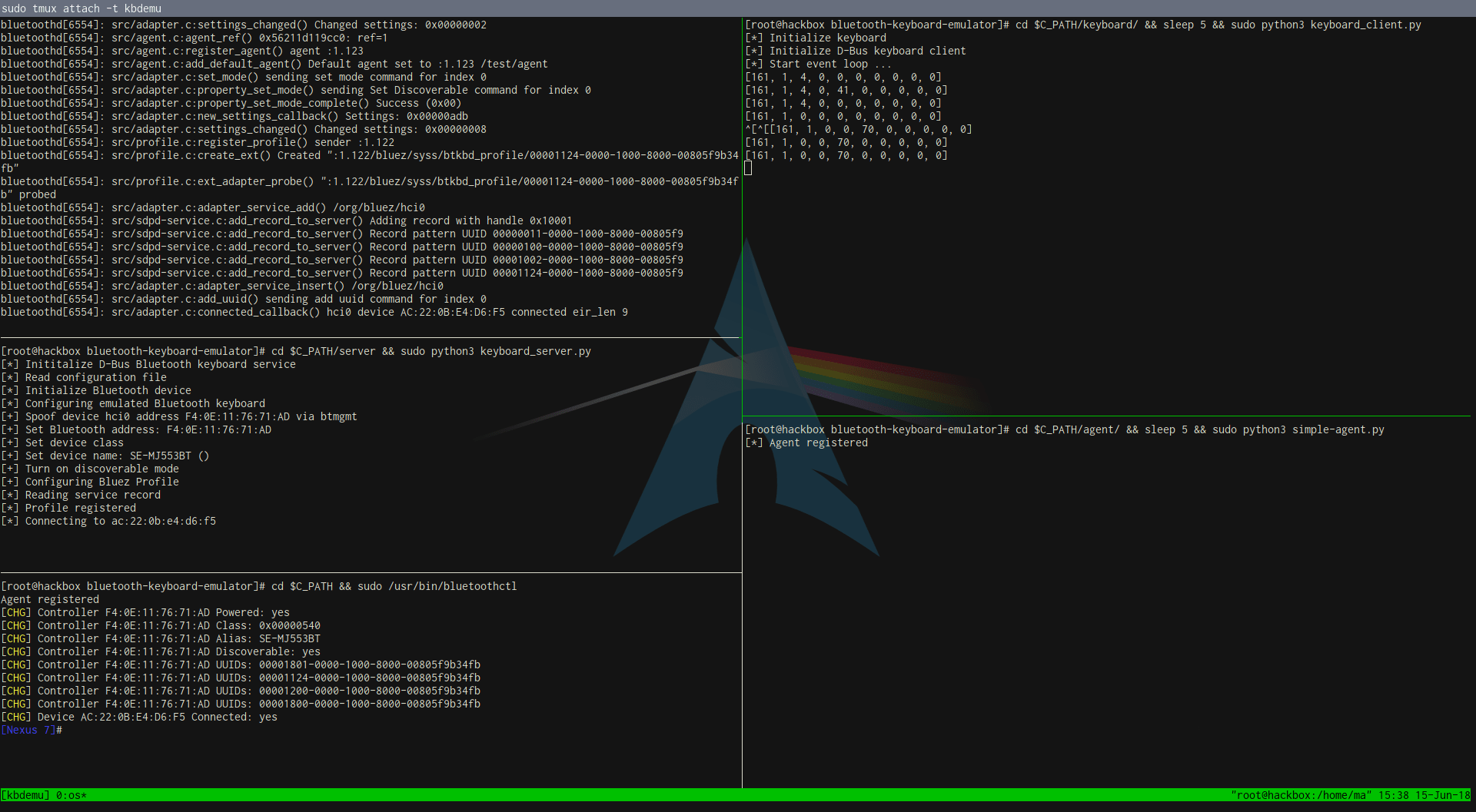Bluetooth Keyboard Emulator