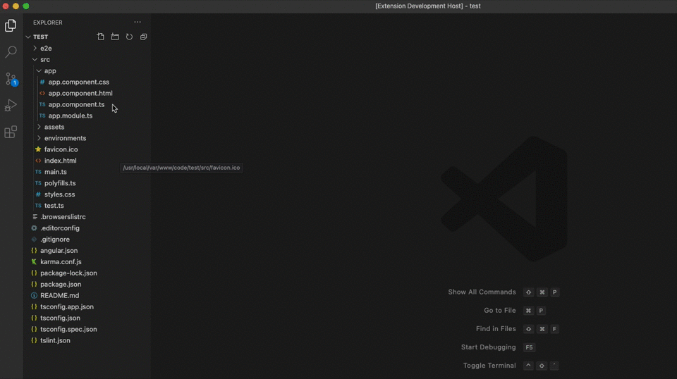 GitHub ThRintelen/angularspecgenerator VS Code