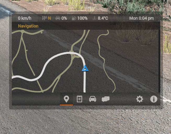BeamAdvisor ETS2/ATS inspired information+navigation widget for