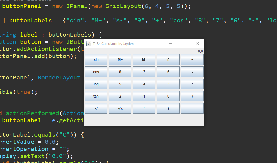 GitHub TheGameCenter/Java_TI84_Calculator A semifunctioning TI84