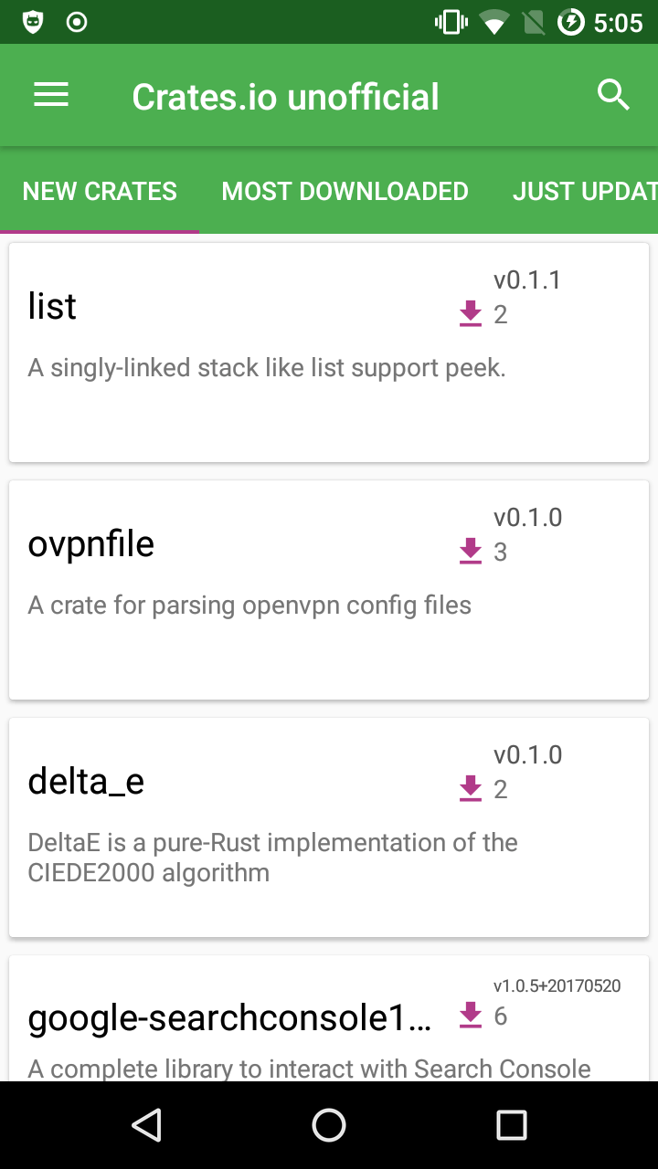 GitHub BW155/cratesioandroid