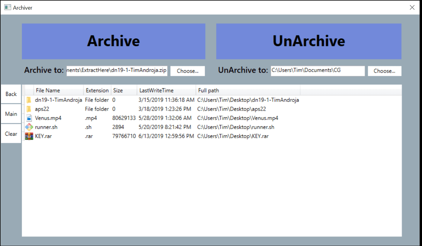 GitHub TimAndroja/ArchiverUnArchiver Application for archiving