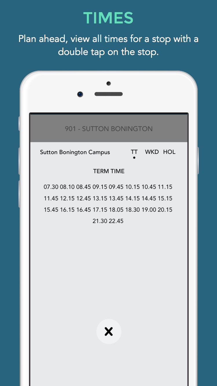 GitHub TosinAF/HopperBusiOS iOS Timetable App for the University of