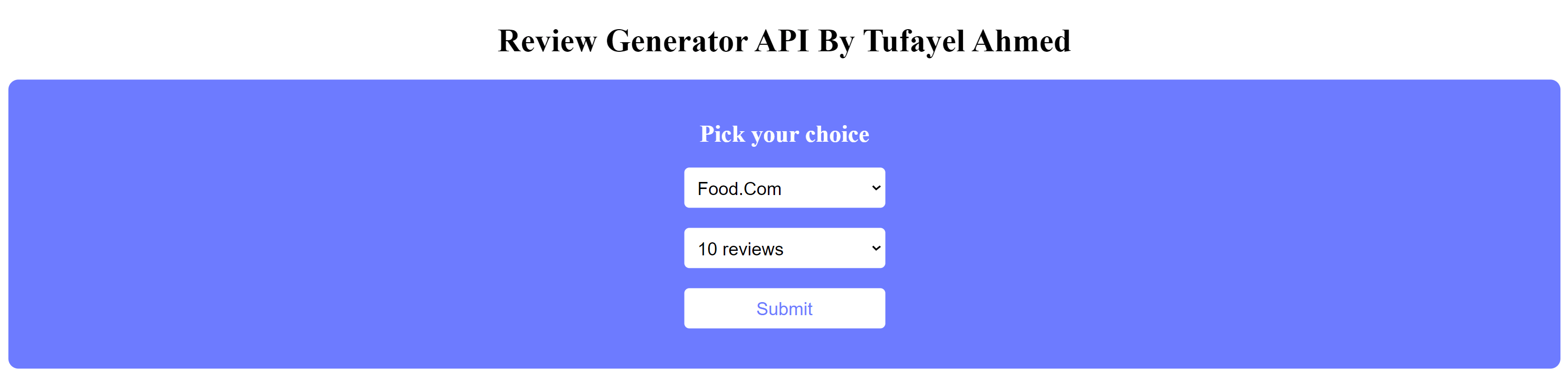 ReviewGeneratorAPIUsingFlaskFramework/README.md at main