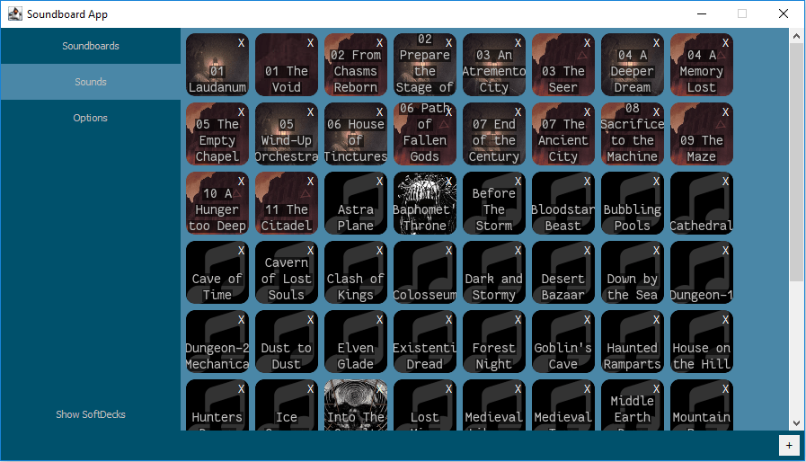GitHub VVEIRD/TabletopSoundboard Soundboard App for the Elgato
