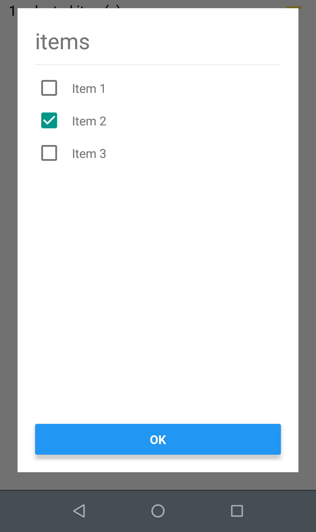 React Native Picker Checkbox