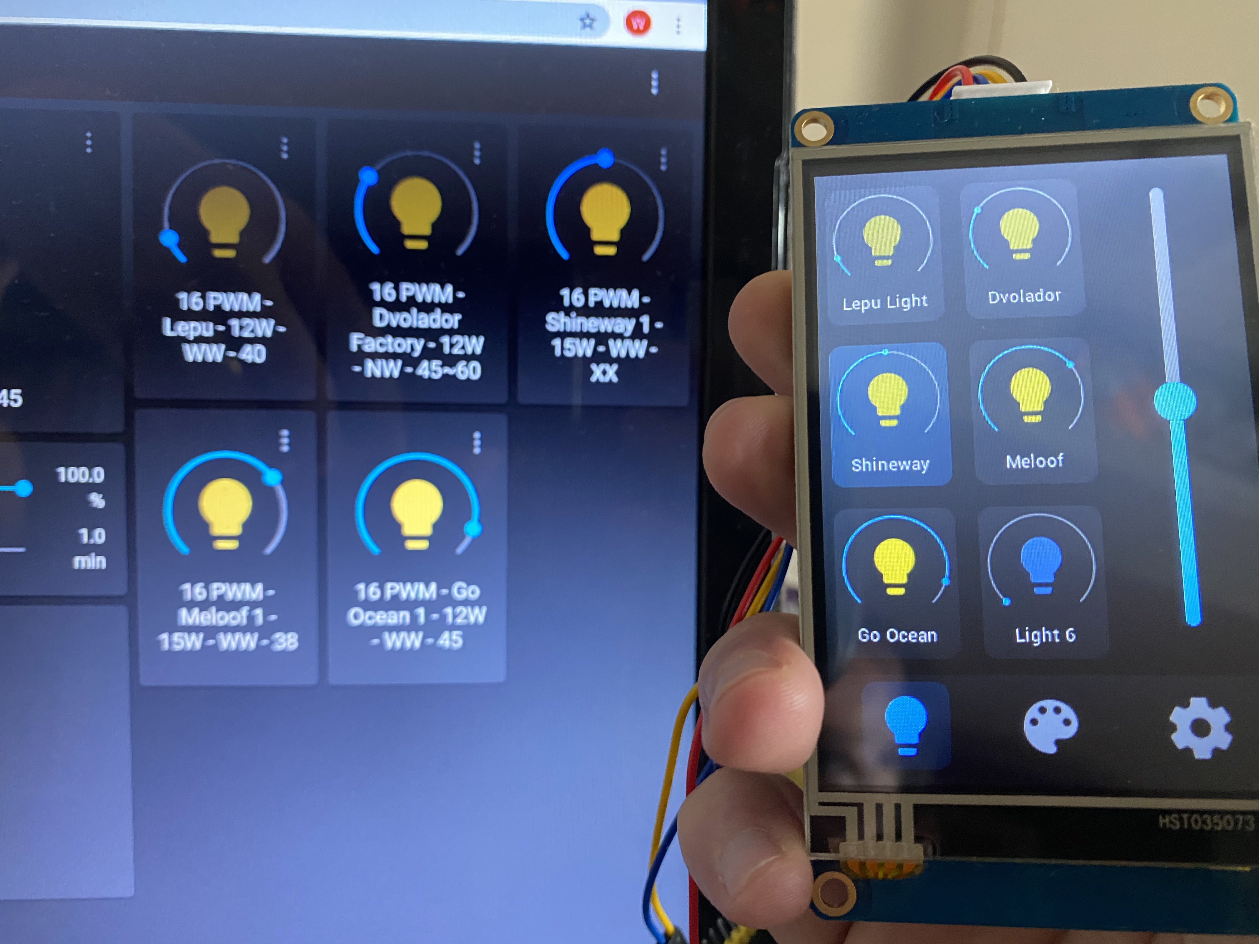 GitHub WCampagner/lightswitch Light Switch based on Nextion Display