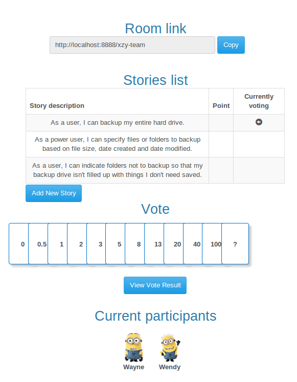 GitHub akram/scrumplanner Simple Poker Scrum Planner