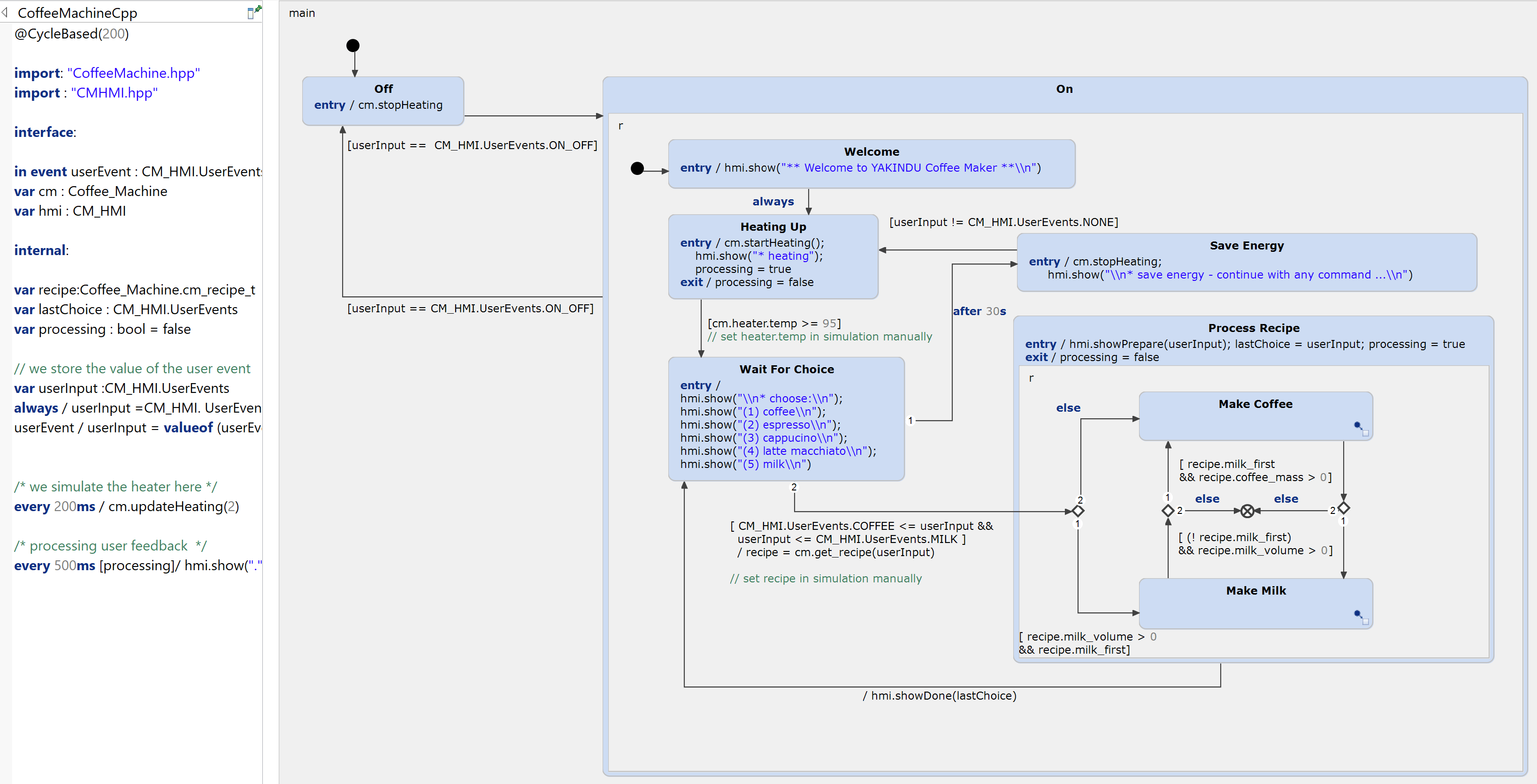 Coffee Machine (Deep C++)