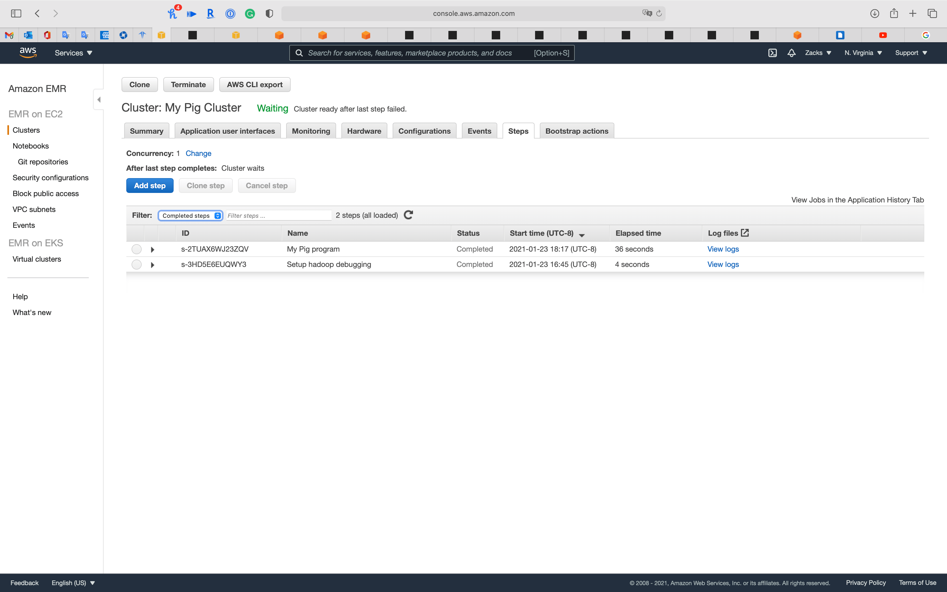 AWS EMR Lab Zacks Blog