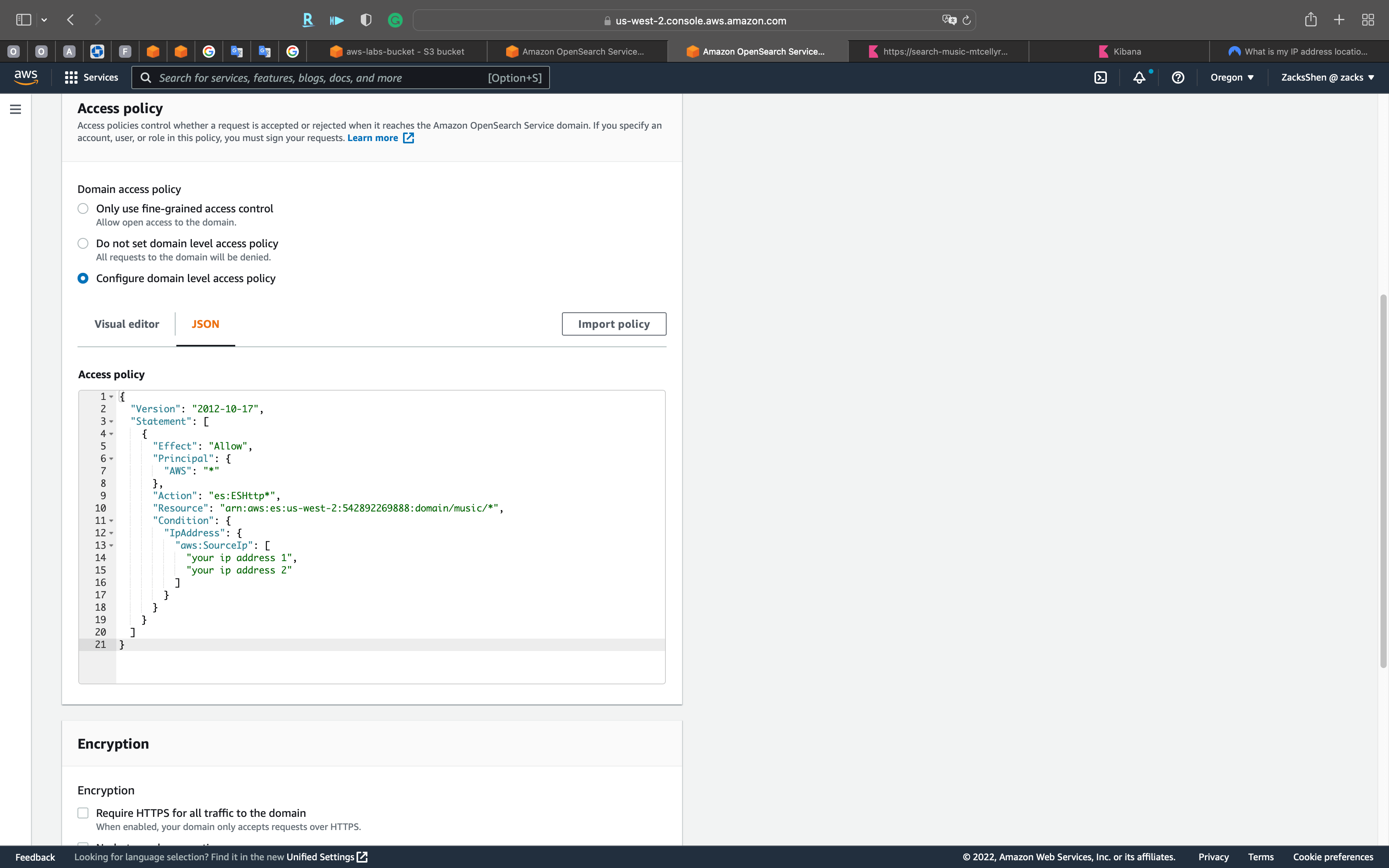 AWS Elasticsearch Service Lab Zacks Blog